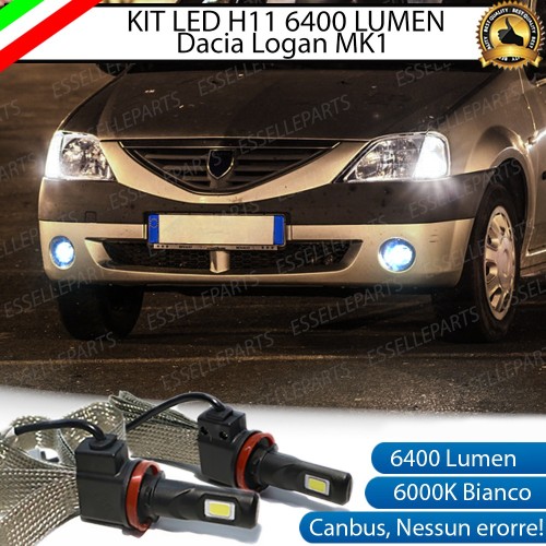 Kit Full LED H11 Fendinebbia 6400 LUMEN Dacia Logan I