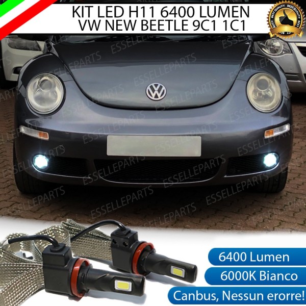 Kit Full LED Fendinebbia H11 6400 Lumen 6000K bianco VW NEW BEETLE 1 dal 07/2005