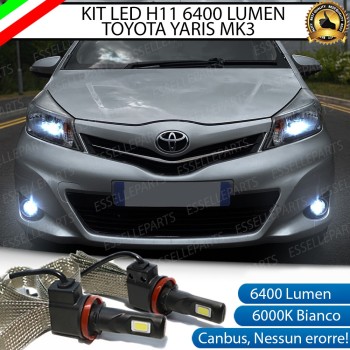 Kit Full LED Fendinebbia H11 6400 Lumen 6000K bianco TOYOTA YARIS MK3