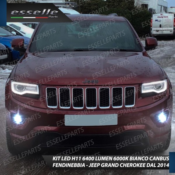 Kit Full LED Fendinebbia H11 6400 LUMEN JEEP GRAND CHEROKEE IV WK2 RESTYLING