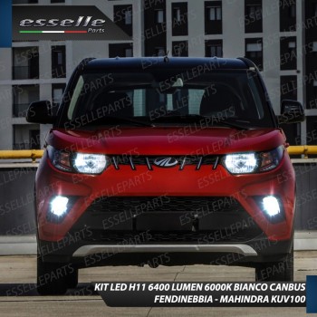 Kit Full LED Fendinebbia H11 6400 LUMEN MAHINDRA KUV 100
