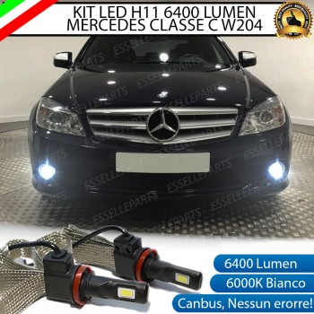 Kit Full LED H11 Fendinebbia 6400 Lumen 6000K bianco MERCEDES CLASSE C W204