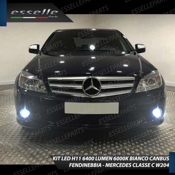 Kit Full LED H11 Fendinebbia 6400 Lumen 6000K bianco MERCEDES CLASSE C W204