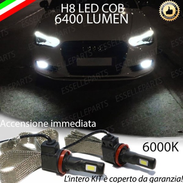 Kit Full LED H8 6400 Lumen 6000K bianco Fendinebbia AUDI A3 8V Pre-Restyling