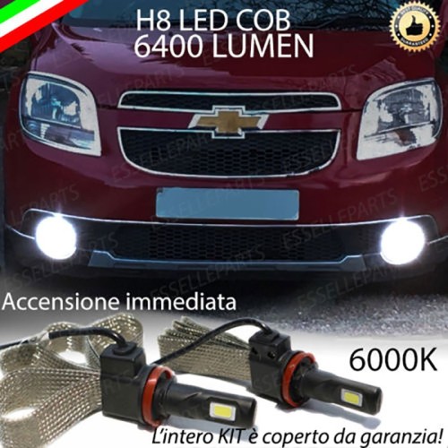 Kit Full LED H8 6400 LUMEN Fendinebbia CHEVROLET ORLANDO