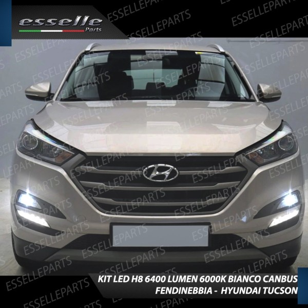 Kit Full LED H8 6400 Lumen 6000K bianco Fendinebbia HYUNDAI TUCSON MK3 Restyling