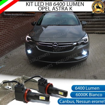 Kit Full LED H8 6400 LUMEN Fendinebbia OPEL ASTRA K Kit Full LED H8 6400 LUMEN Fendinebbia OPEL ASTRA K