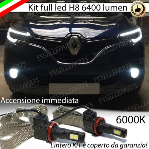 Kit Full LED H8 6400 LUMEN Fendinebbia RENAULT KADJAR