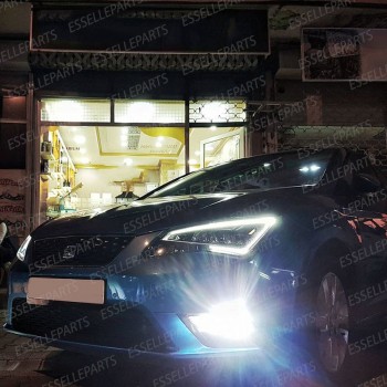 Kit Full LED H8 6400 Lumen 6000K bianco Fendinebbia SEAT Leon 3 5F Restyling