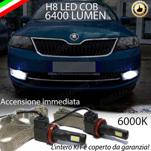 Kit Full LED H8 6400 LUMEN Fendinebbia SKODA RAPID