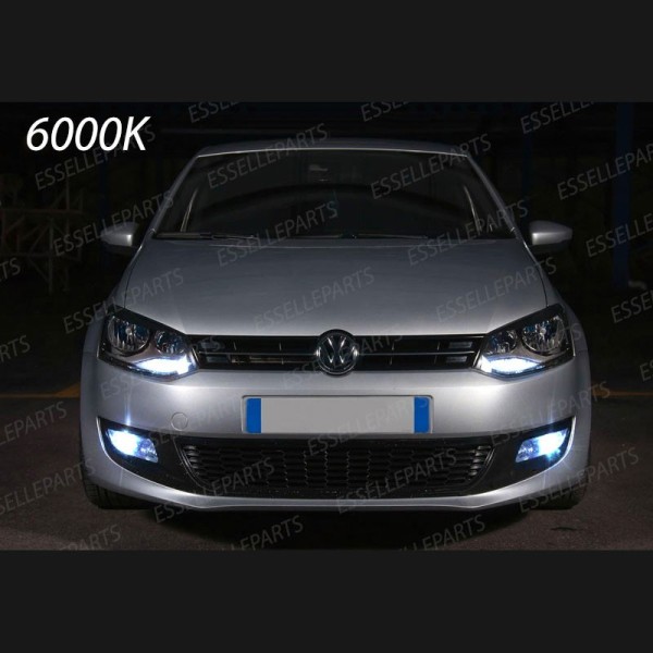 Kit Full LED H8 6400 Lumen 6000K bianco Fendinebbia VW Polo 6R 6C1 Dal 2014
