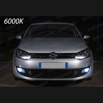 Kit Full LED H8 6400 Lumen 6000K bianco Fendinebbia VW Polo 6R 6C1 Dal 2014