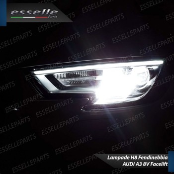 Kit Full LED H8 6400 Lumen 6000K bianco Fendinebbia AUDI A3 8V Restyling