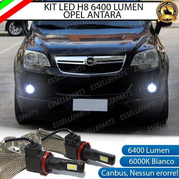 Kit Full LED H8 6400 LUMEN 6000K bianco Fendinebbia OPEL ANTARA fino al 2010