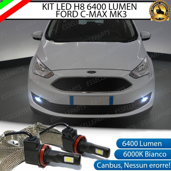 Kit Full LED H8 6400 LUMEN Fendinebbia FORD C-MAX III