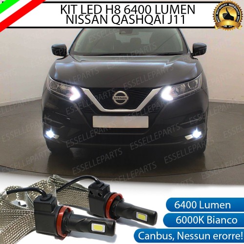 Kit Full LED H8 Fendinebbia 6400 LUMEN NISSAN QASHQAI II RESTYLING