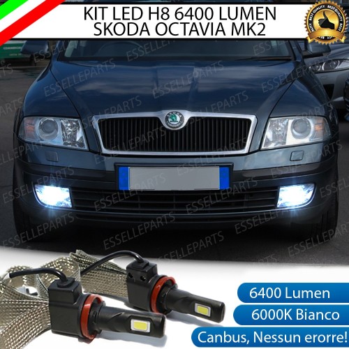 Kit Full LED H8 Fendinebbia 6400 LUMEN SKODA OCTAVIA II