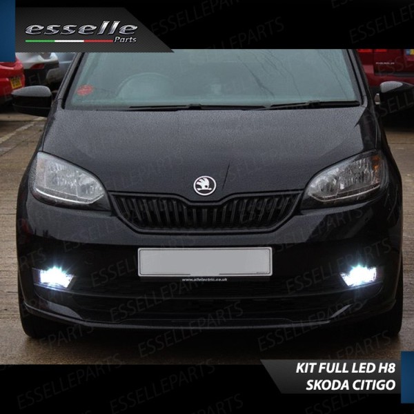 Kit Full LED H8 Fendinebbia 6400 Lumen 6000K bianco SKODA CITIGO RESTYLING
