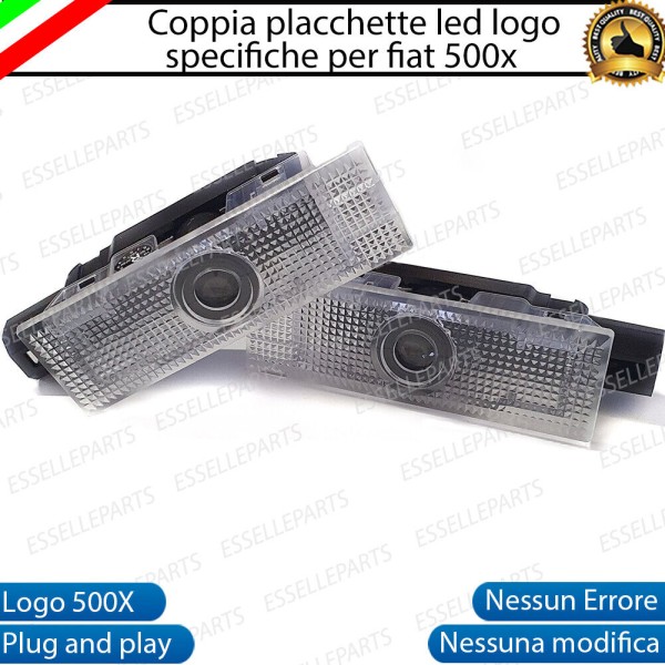 Coppia placchette LED con logo 500X PER FIAT 500X