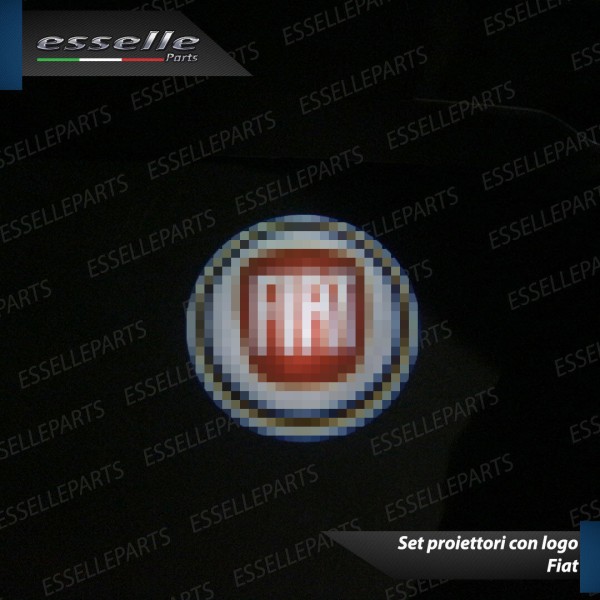 Coppia placchette LED con logo FIAT per Fiat Punto EVO