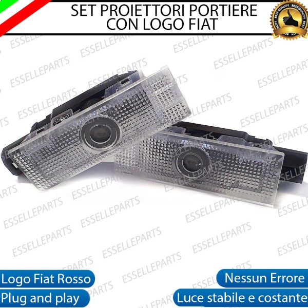 Coppia placchette LED con logo FIAT per Fiat Punto