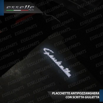 Coppia placchette LED con logo SCRITTA GIULIETTA per ALFA ROMEO GIULIETTA Dal 2014