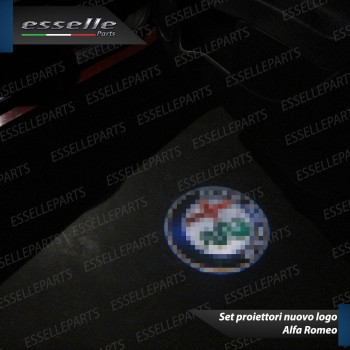 4 X Placchette LED con logo NUOVO ALFA ROMEO per ALFA ROMEO GIULIA
