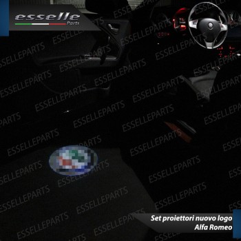 Coppia placchette LED con logo NUOVO ALFA ROMEO per ALFA ROMEO MITO