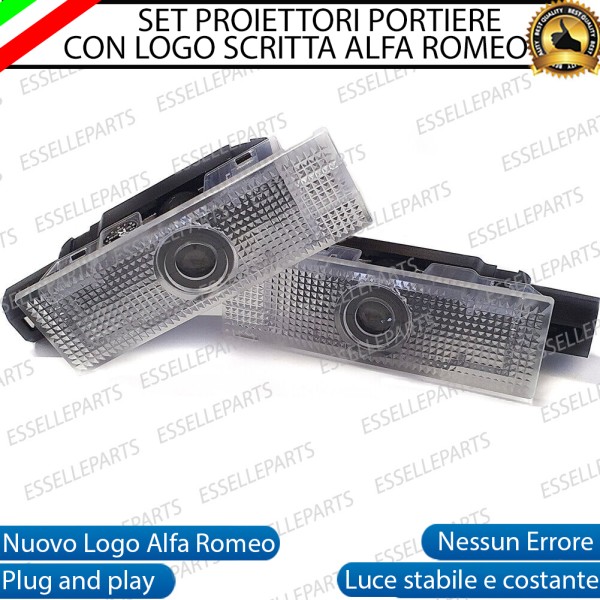 Coppia placchette LED con logo NUOVO ALFA ROMEO per ALFA ROMEO 166