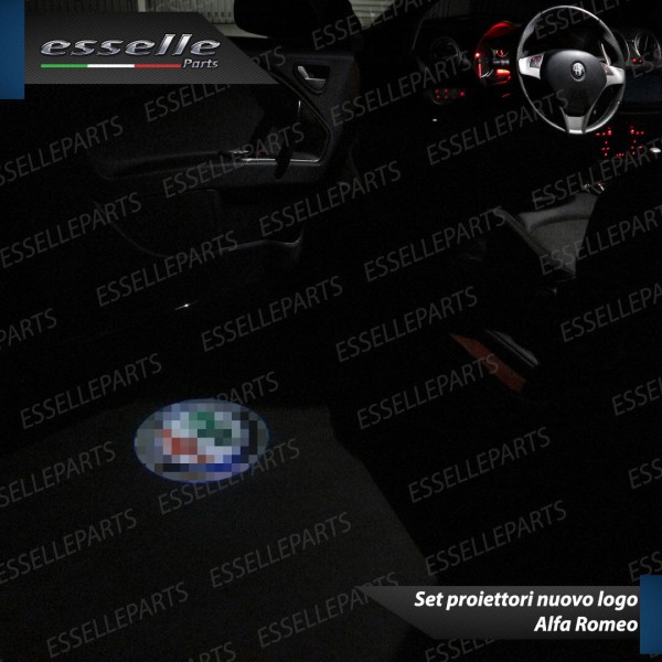 Coppia placchette LED con logo NUOVO ALFA ROMEO per ALFA ROMEO GIULIETTA Fino al 2013