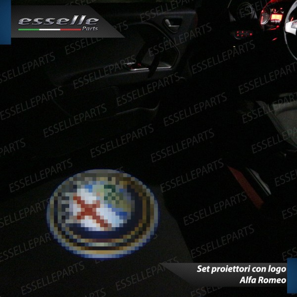 Coppia placchette LED con logo ALFA ROMEO per ALFA ROMEO MITO