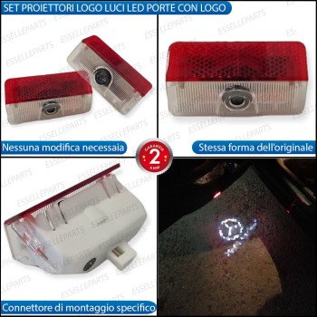Coppia placchette LED con logo MERCEDES per MERCEDES CLASSE B W245