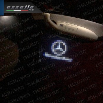Coppia placchette LED con logo MERCEDES per MERCEDES GLA X156