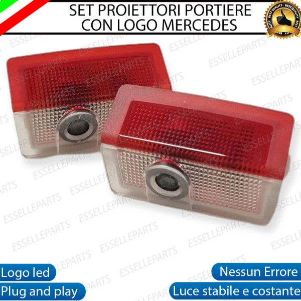 Coppia placchette LED con logo MERCEDES per MERCEDES CLASSE B W246
