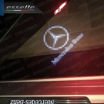 Coppia placchette LED con logo MERCEDES per MERCEDES CLASSE A W176