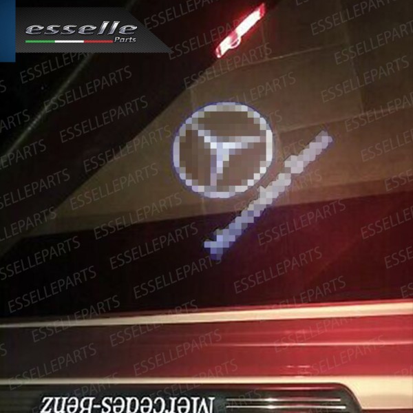 Coppia placchette LED con logo MERCEDES per MERCEDES GLA X156
