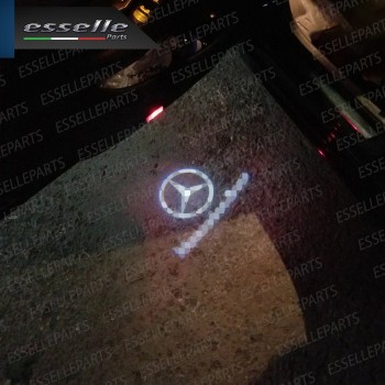 Coppia placchette LED con logo MERCEDES per MERCEDES ML W166