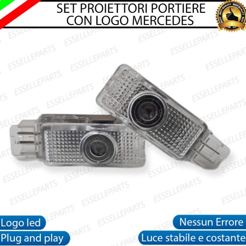 Coppia placchette LED con logo MERCEDES per MERCEDES SLK R172