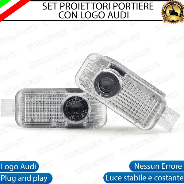 Coppia placchette LED con logo AUDI per AUDI Q5 MK2 SPORTBACK