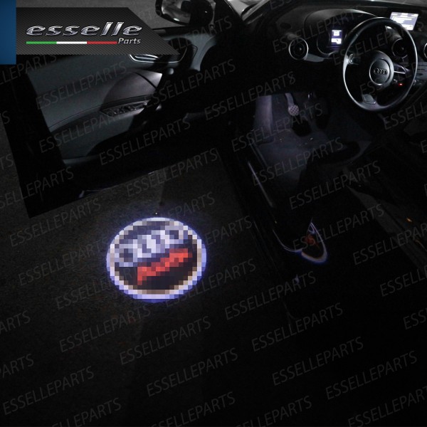 Coppia Placchette LED Con Logo Audi Per Audi A5 8T