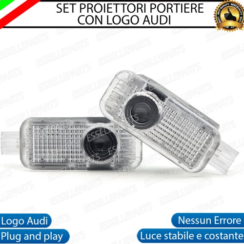 Coppia placchette LED con logo AUDI per Audi A4 B8