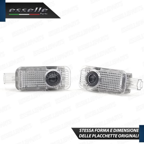 Coppia placchette LED con logo AUDI per Audi A6 C6