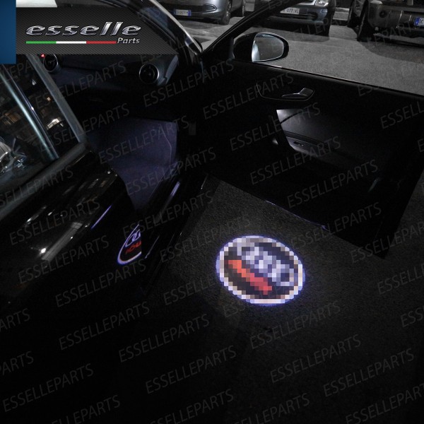 Coppia placchette LED con logo AUDI per Audi A6 C6