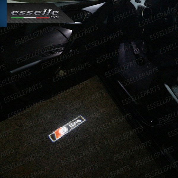 Coppia placchette LED con logo S-LINE per Audi A6 C6