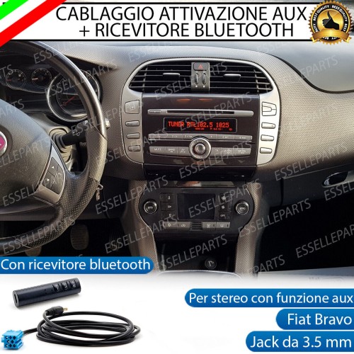 Cavo Aux + Bluetooth Stereo Specifico per Fiat Bravo II Retrofit MP3