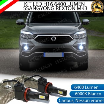 Kit Full LED H16 Fendinebbia 6400 LUMEN SSANGYONG REXTON III