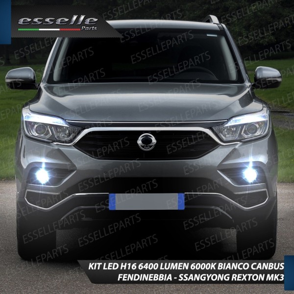 Kit Full LED H16 Fendinebbia 6400 LUMEN SSANGYONG REXTON III