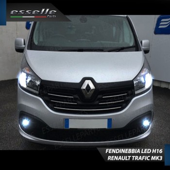 Kit Full LED H16 Fendinebbia 6400 Lumen 6000K Renault Trafic 3 Con luci di svolta