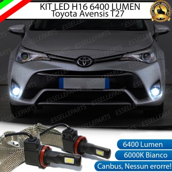 Kit Full LED H16 Fendinebbia 6400 Lumen 6000K bianco Toyota Avensis T27