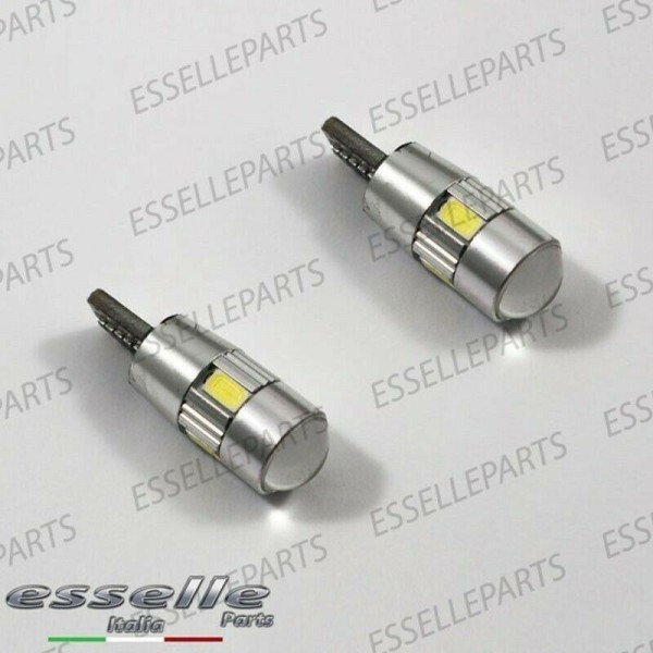 Coppia Lampade T10 W5W LED canbus con lente frontale per luci di posizione per Honda Civic (9G)
